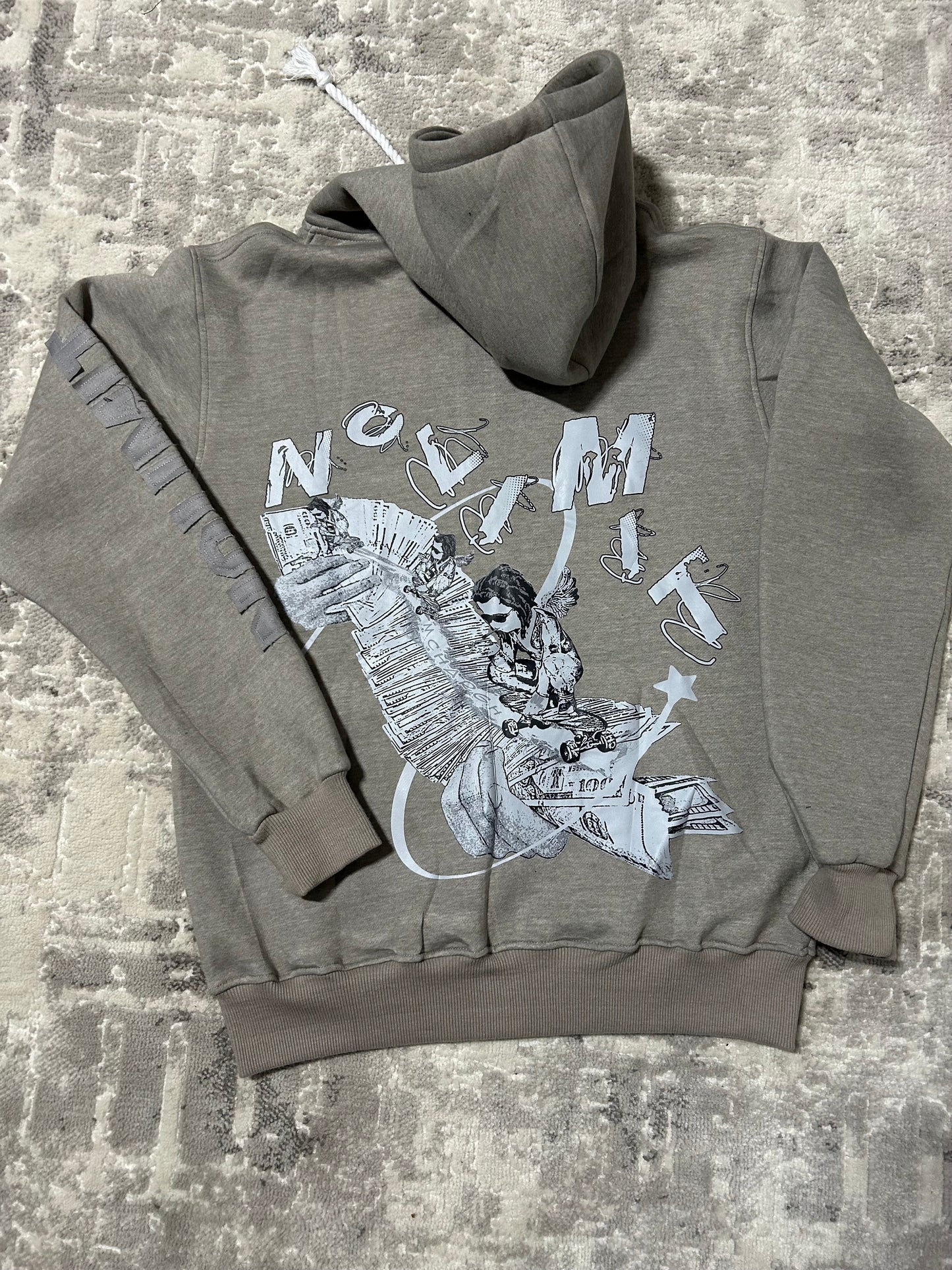 Grey NOLIMIT Rope String Zip-Up