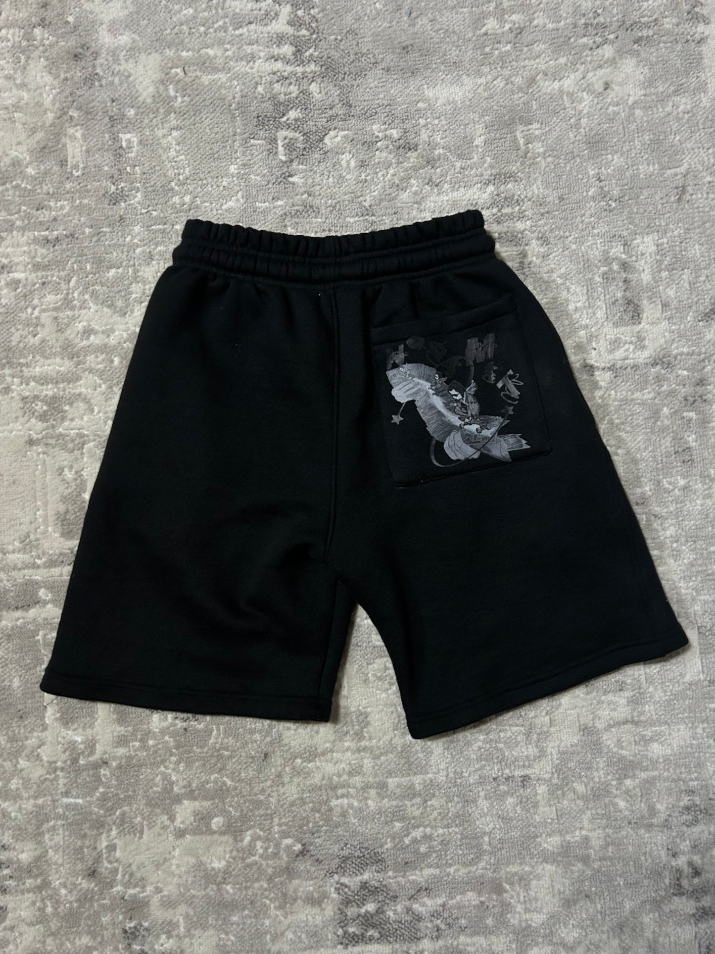 Black NOLIMIT Rope String Shorts