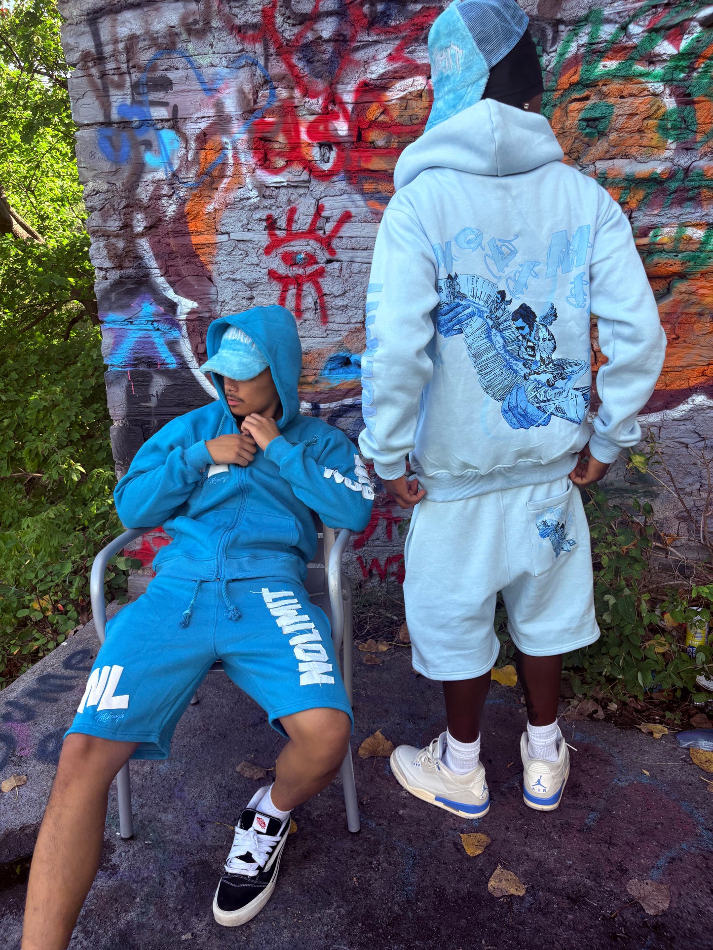 NOLIMIT Fuzzy Trucker Hat (Blue)