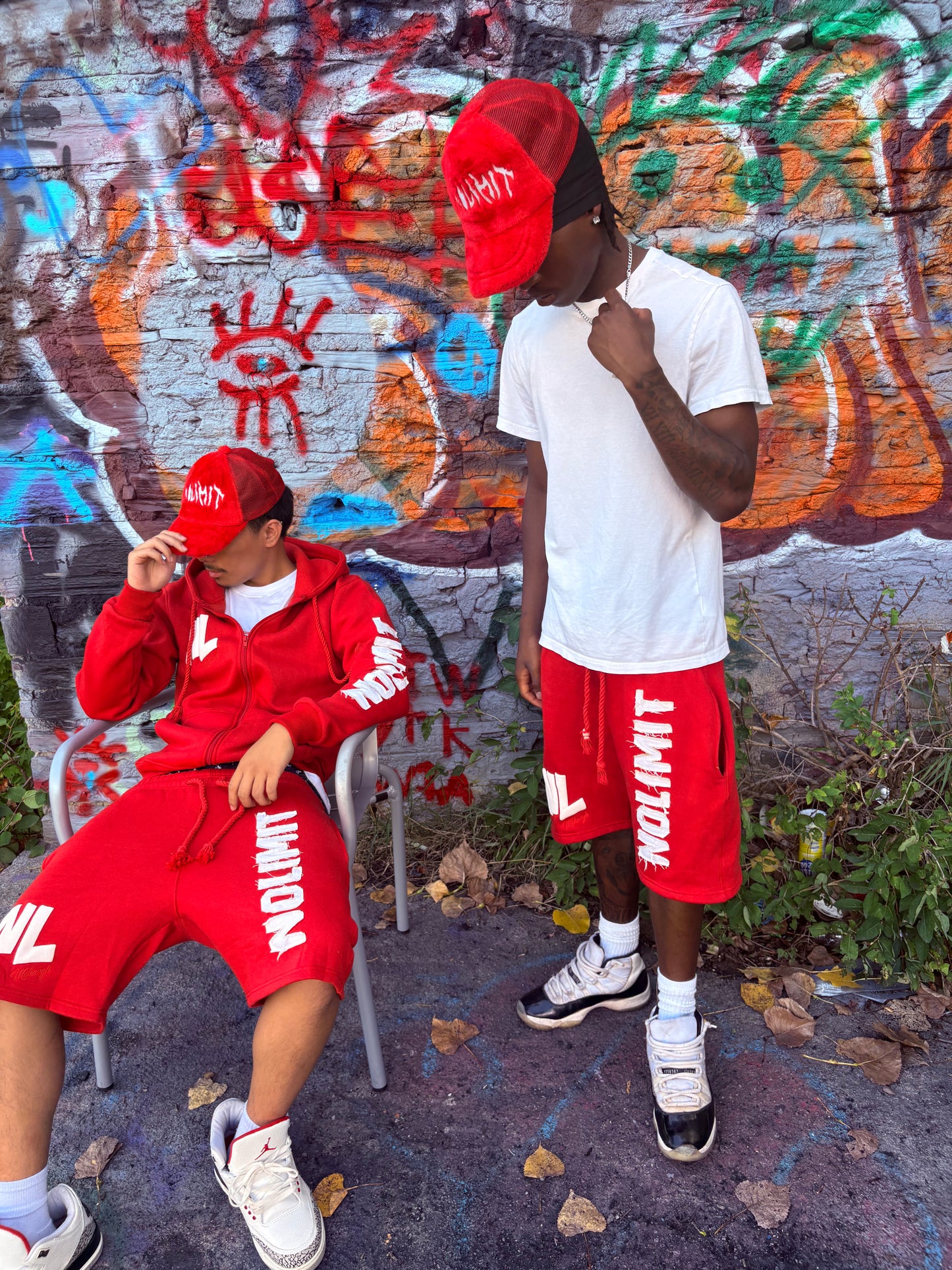 Red NOLIMIT Rope String Shorts