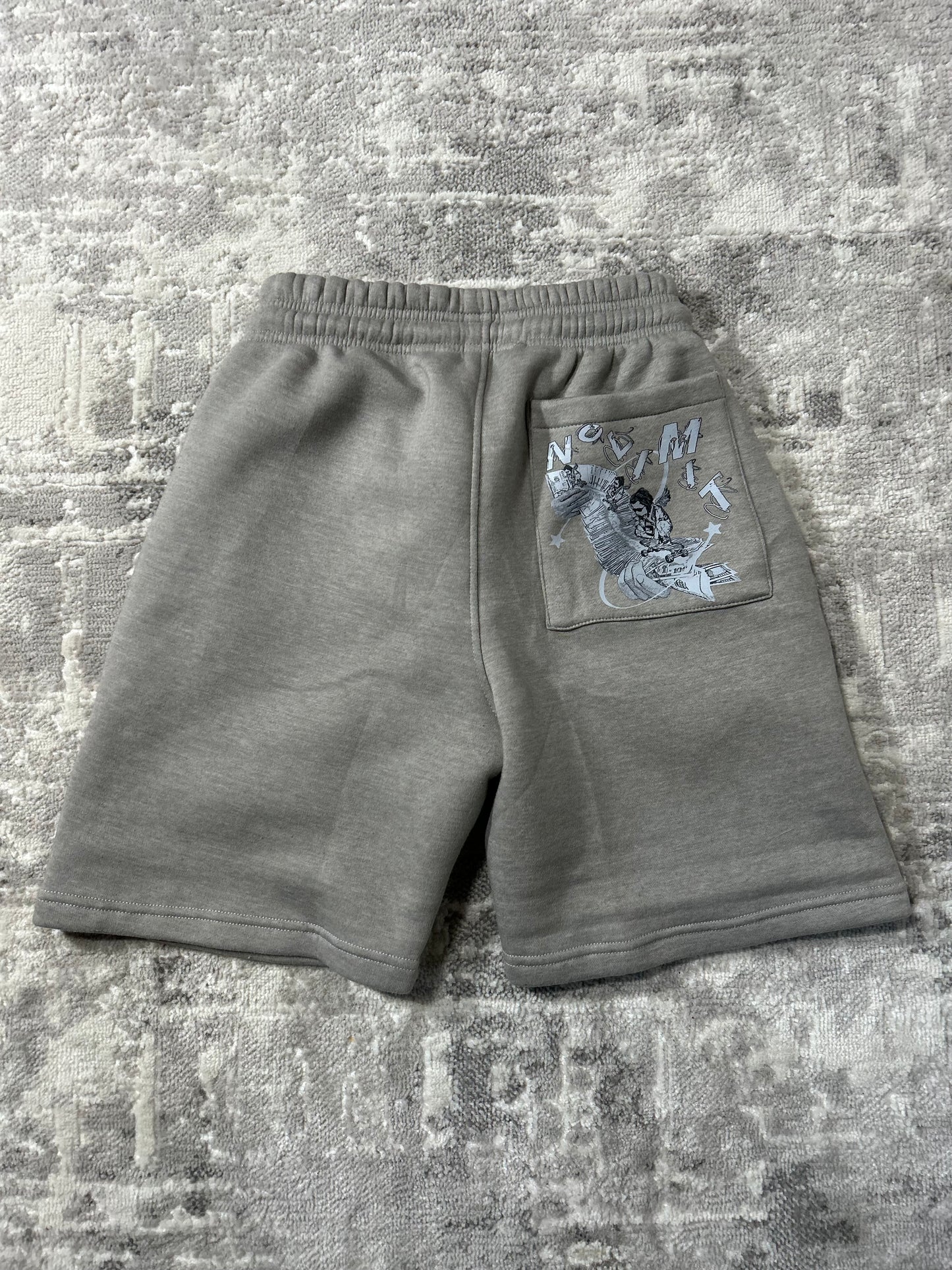 Grey NOLIMIT Rope String Shorts