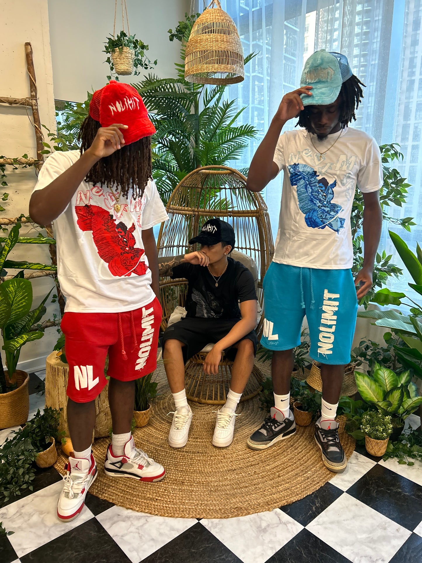 NOLIMIT Fuzzy Trucker Hat (Red)