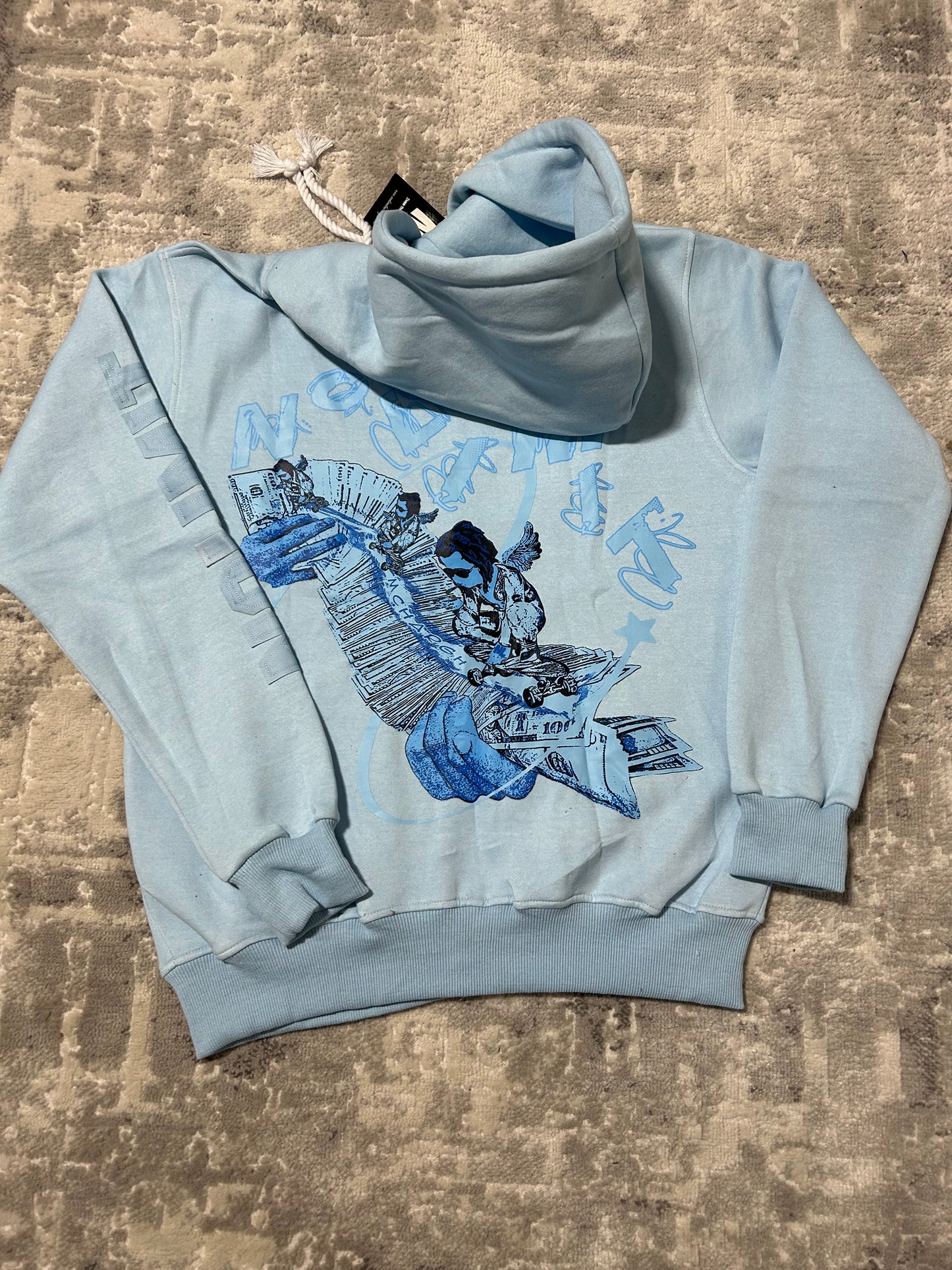 Sky Blue NOLIMIT Rope String Zip-Up