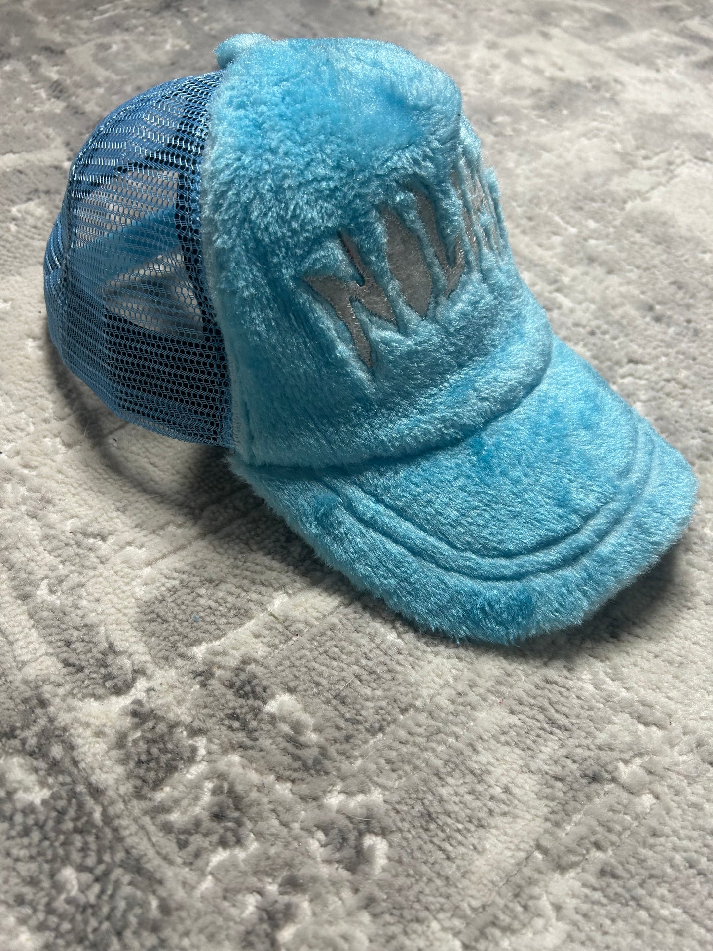 NOLIMIT Fuzzy Trucker Hat (Blue)