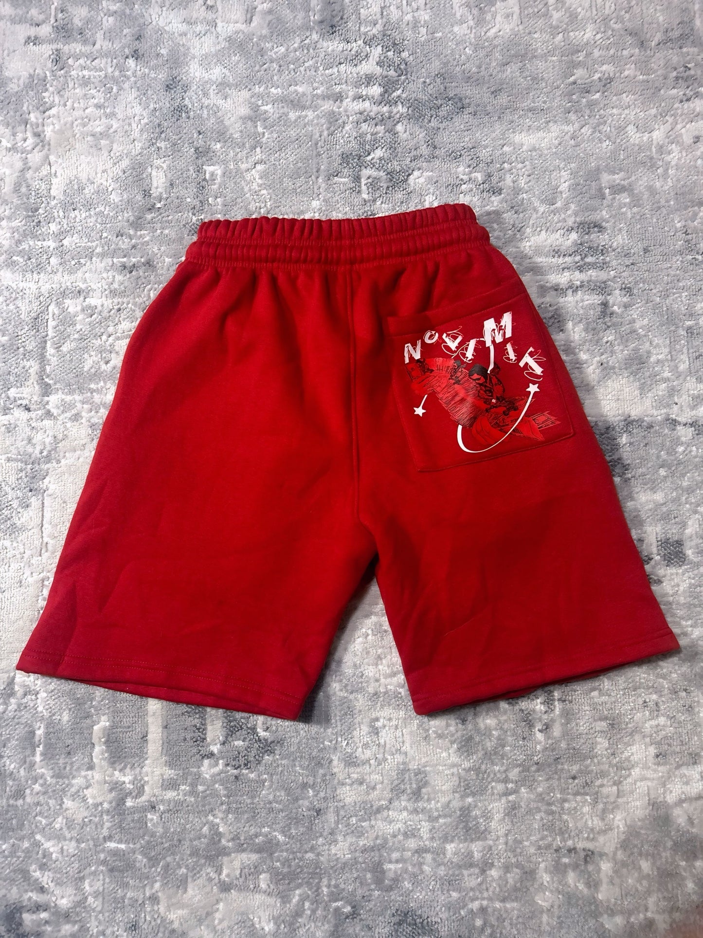 Red NOLIMIT Rope String Shorts
