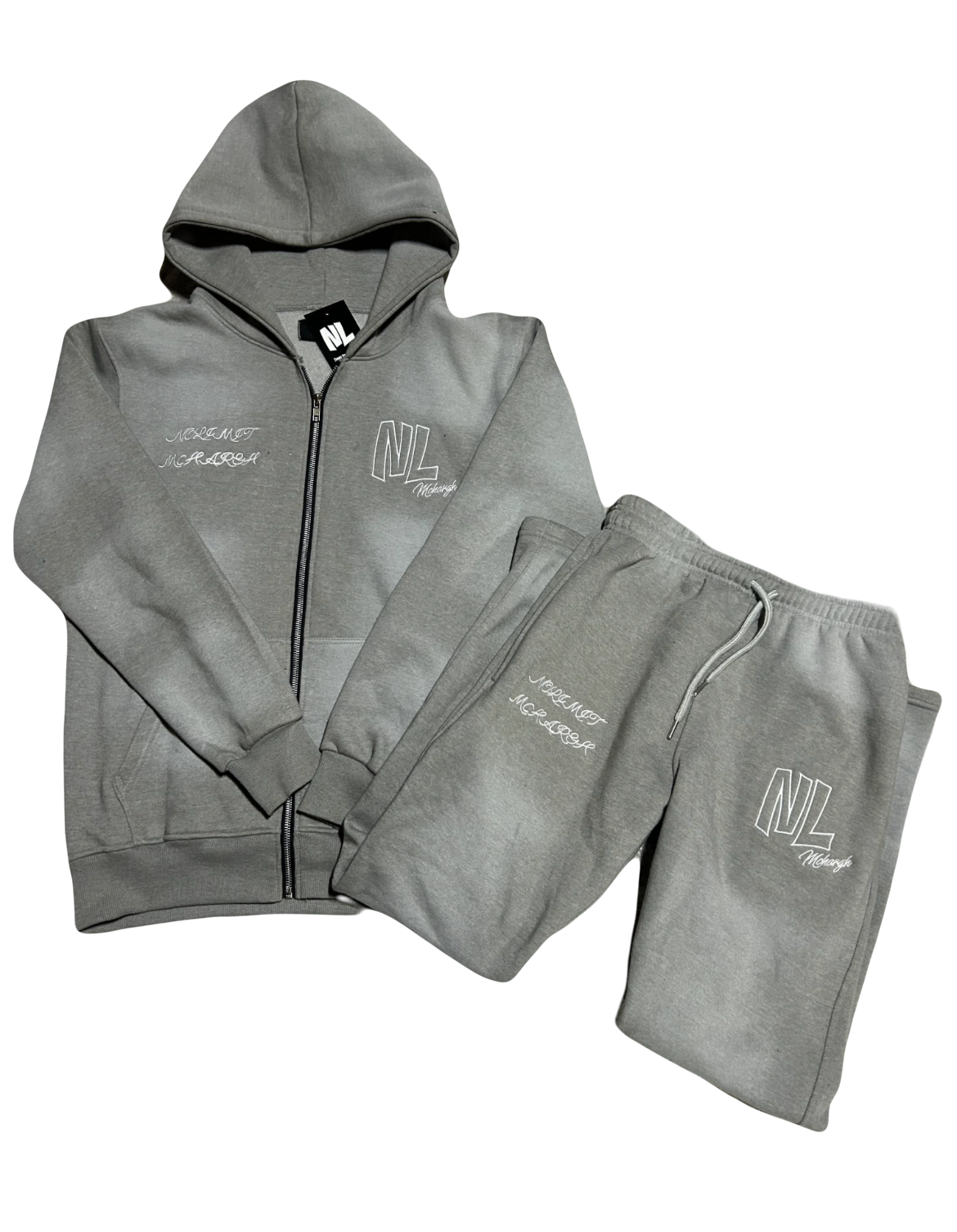 Washed Grey Tracksuit Set