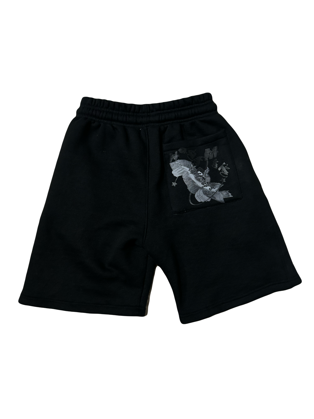 Black "NOLIMIT" Rope String Money Spread Shorts