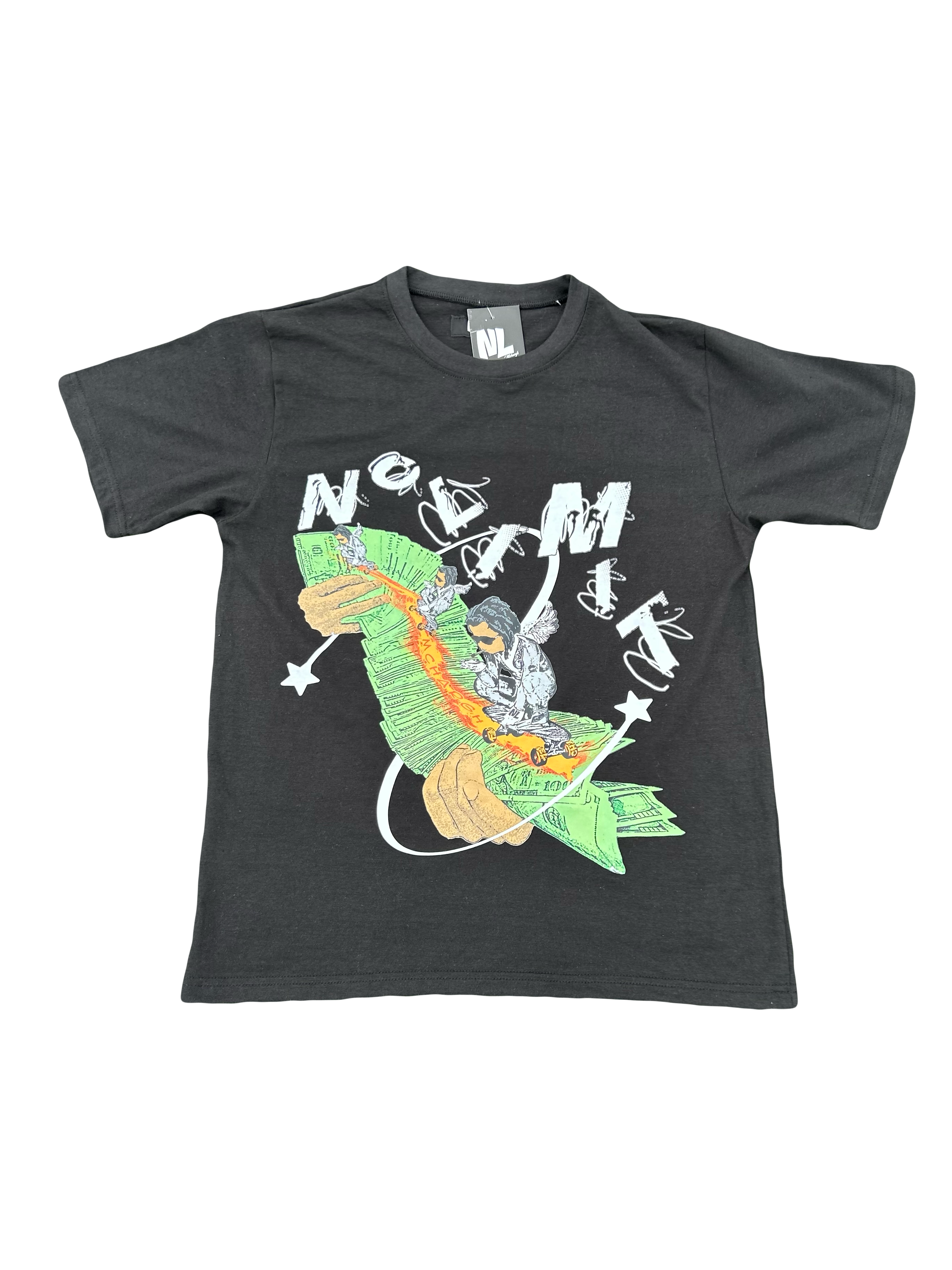 Black “NOLIMIT” Money Spread T-Shirt 💸