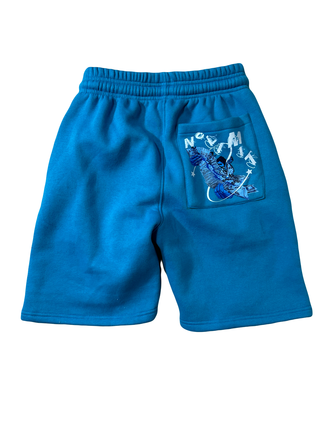 Ocean Blue "NOLIMIT" Rope String Money Spread Shorts