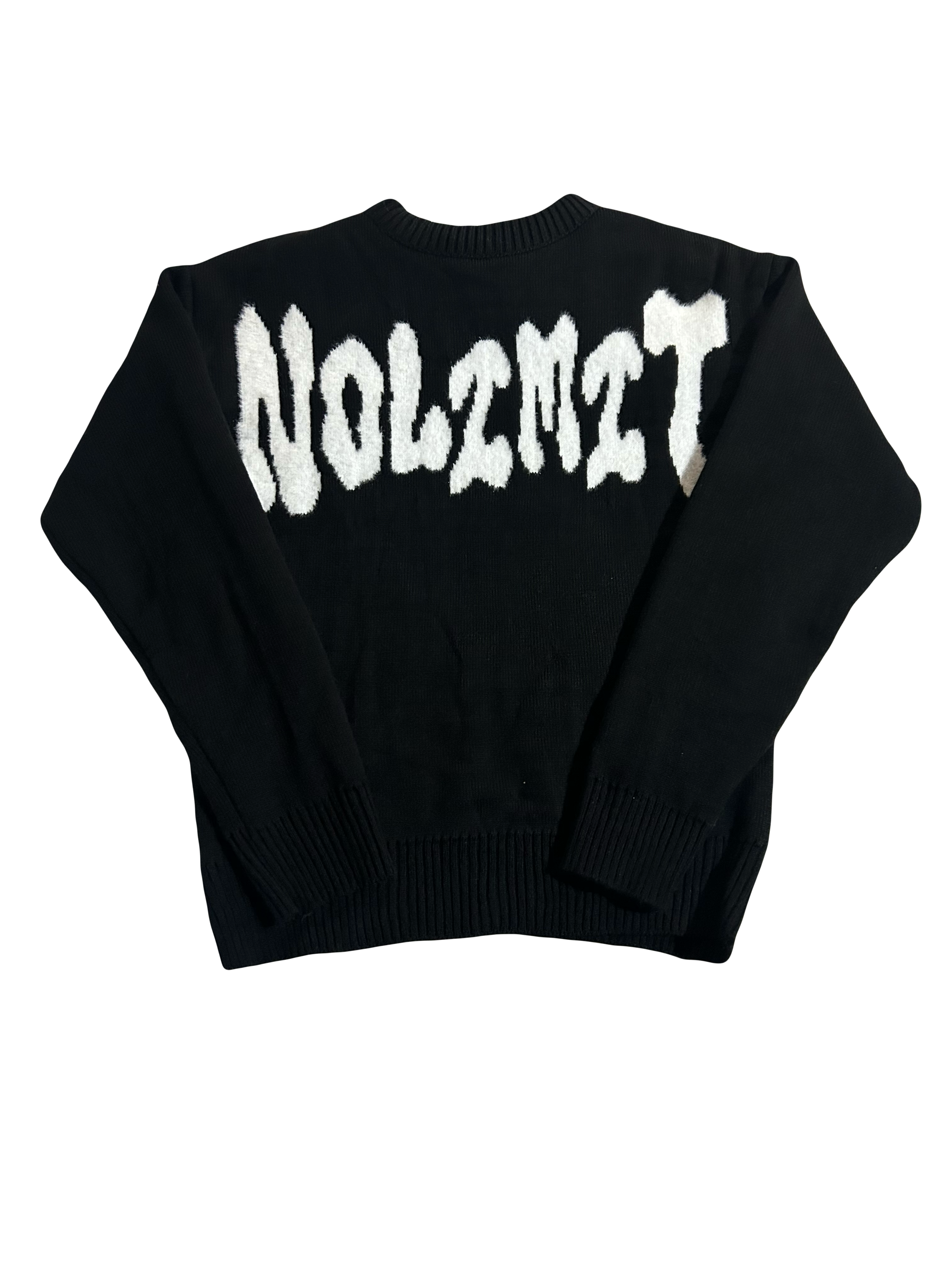 “NOLIMIT” mohair knit sweater