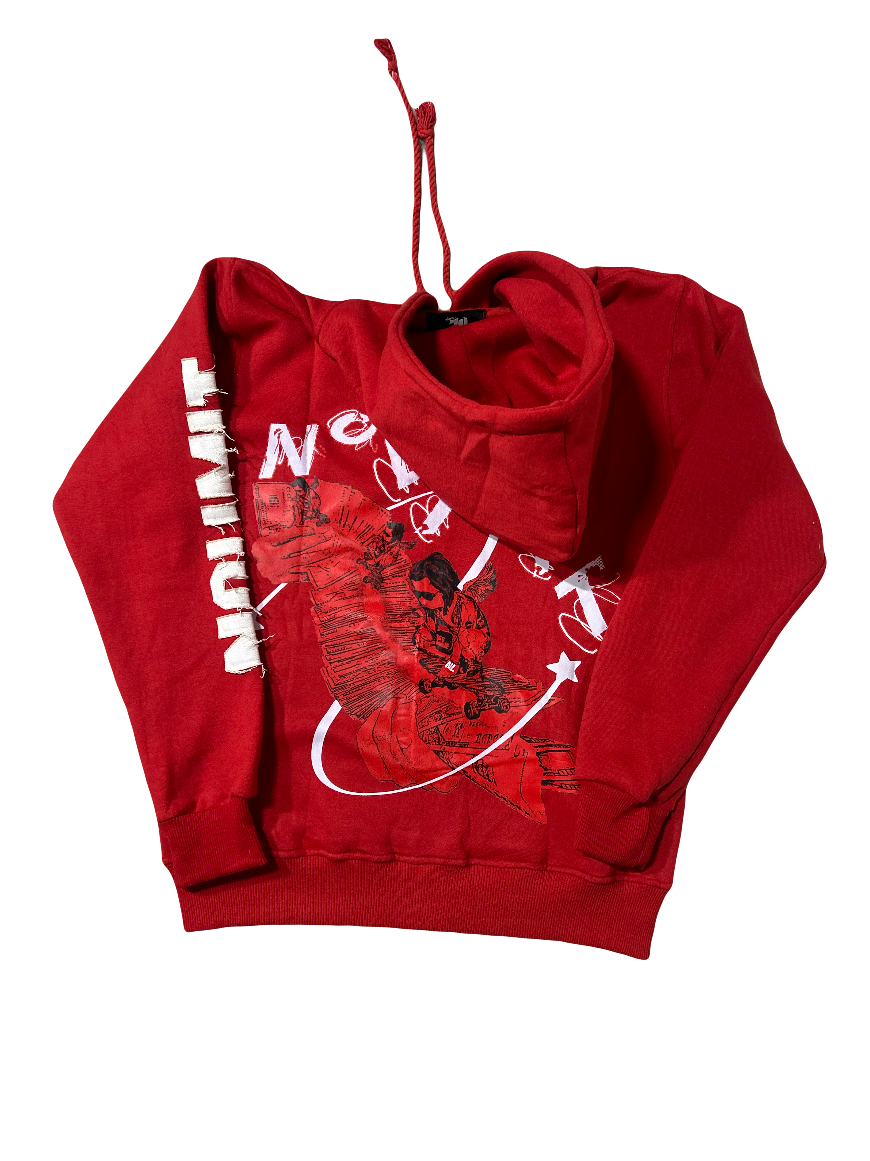 Red "NOLIMIT" Rope String Money Spread Zip-Up