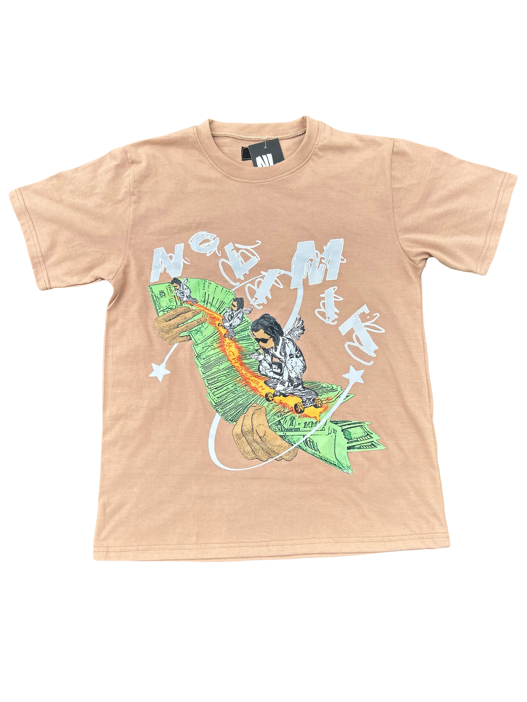 Tan “NOLIMIT” Money Spread T-Shirt 💸