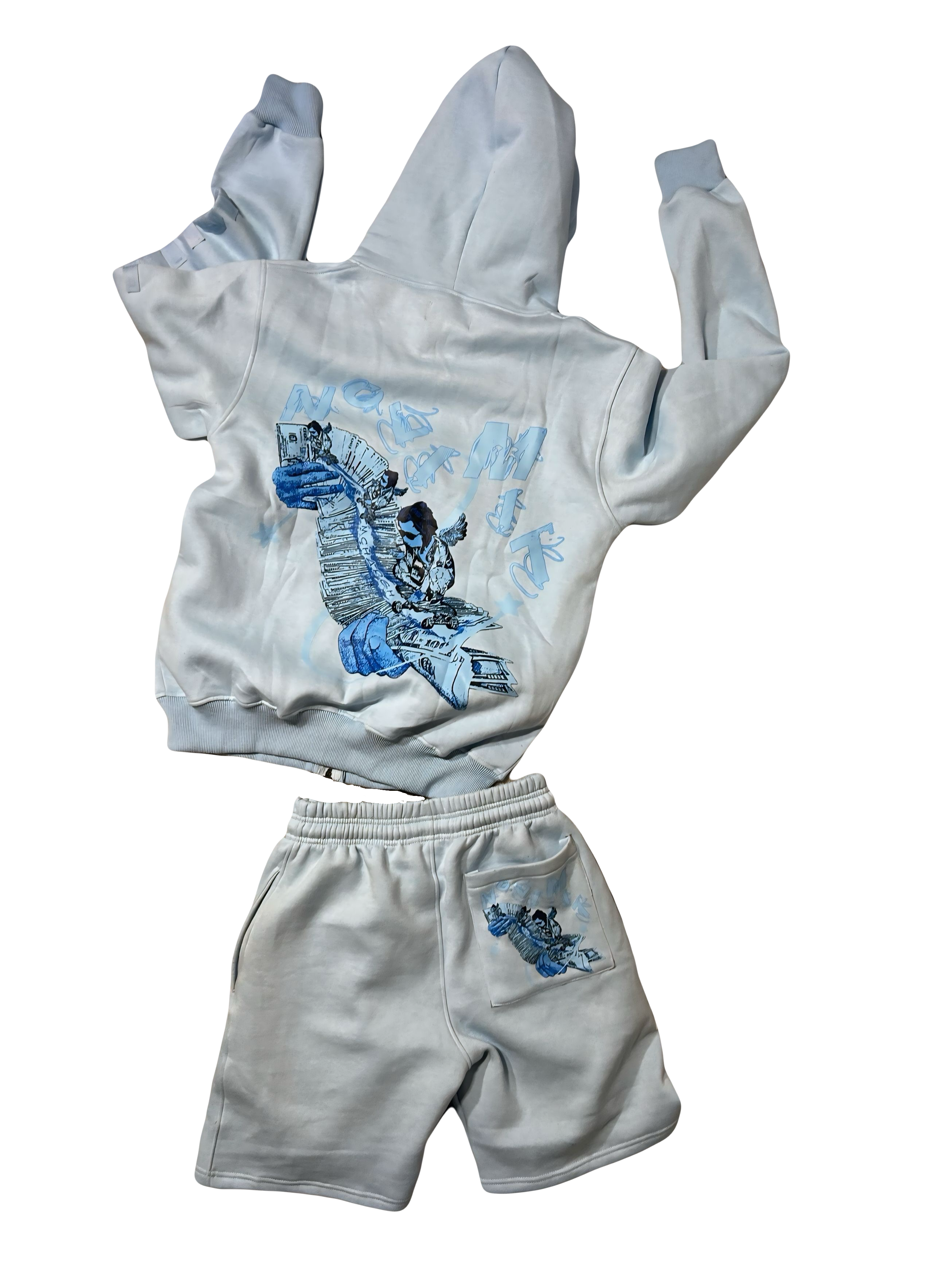 Sky Blue "NOLIMIT" Rope String Money Spread Full Set