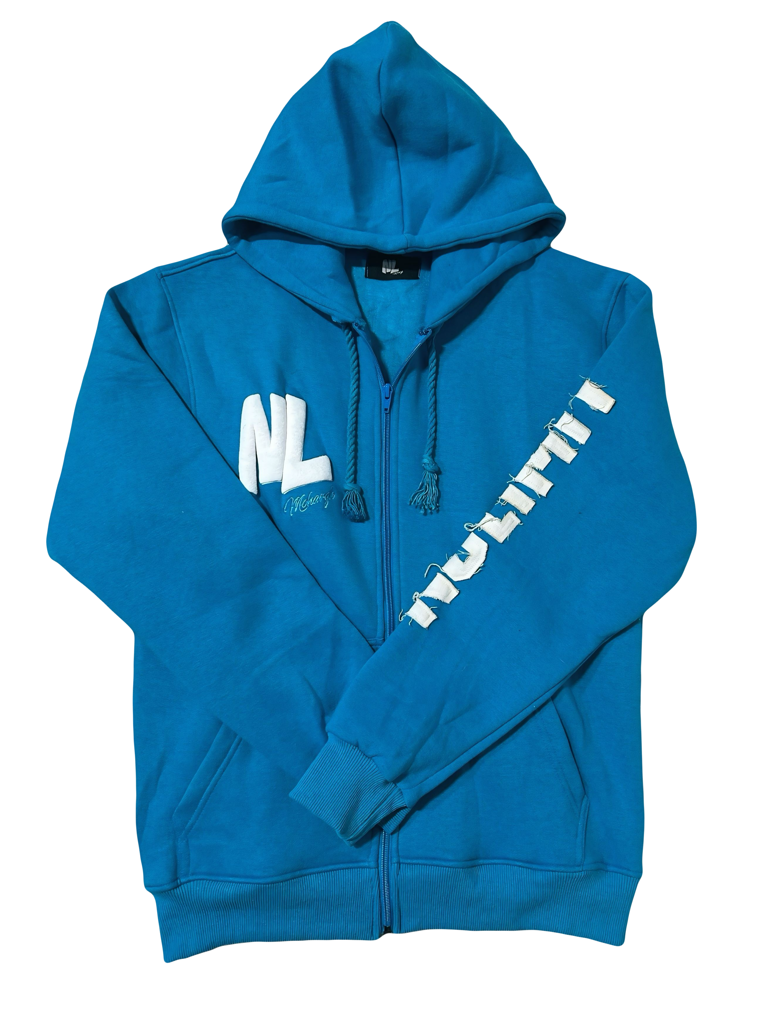 Ocean Blue "NOLIMIT" Rope String Money Spread Zip-Up
