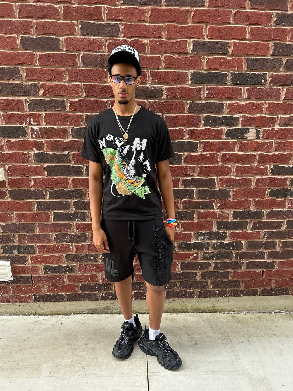 Black “NOLIMIT” Money Spread T-Shirt 💸
