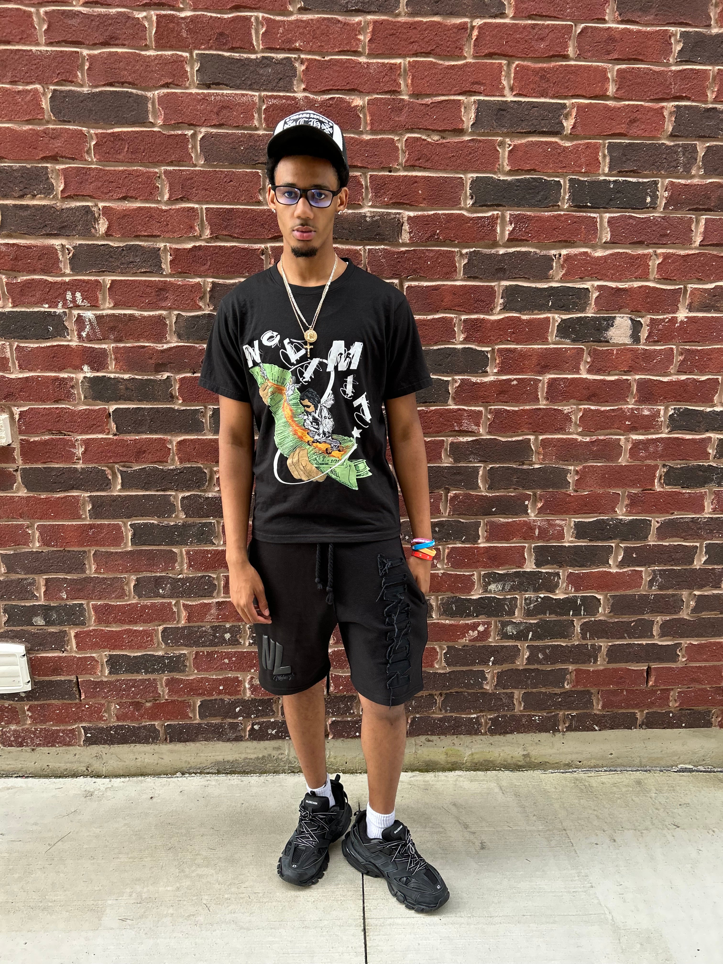 Black “NOLIMIT” Money Spread T-Shirt 💸