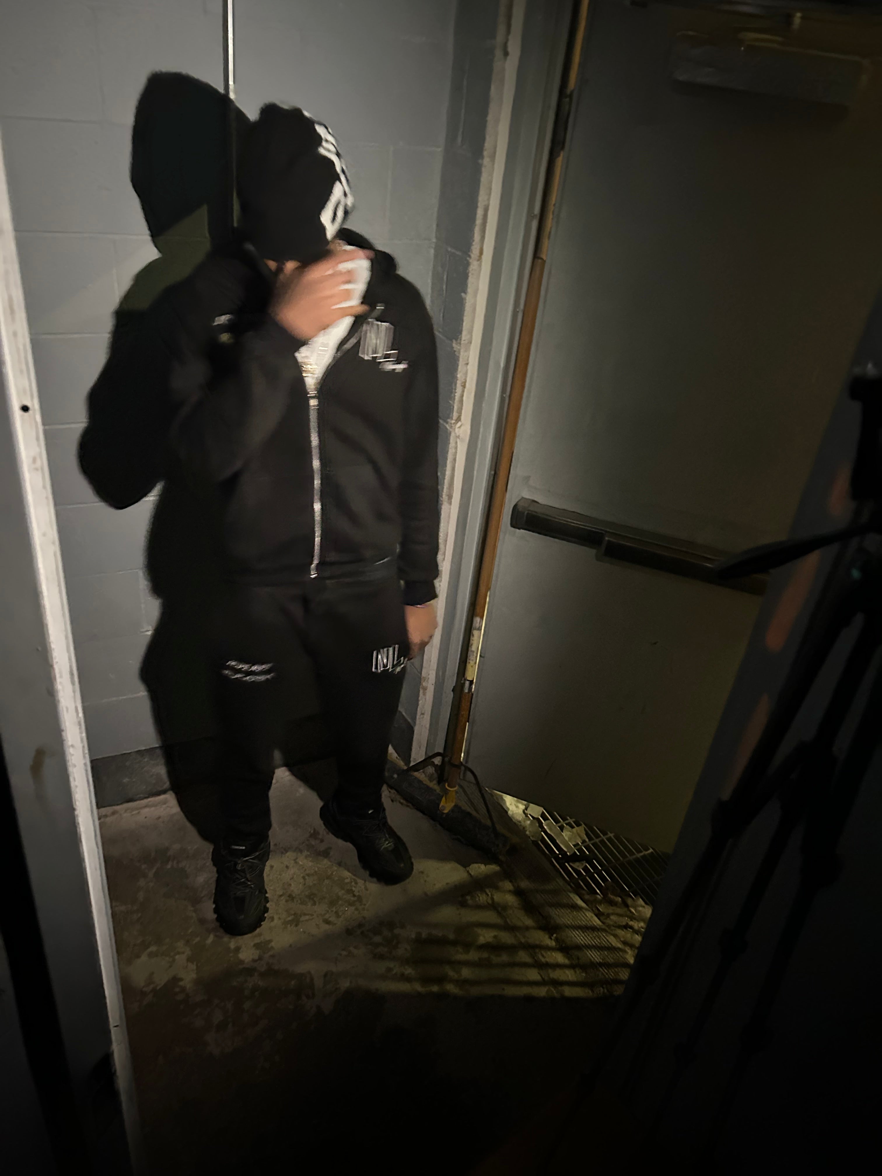 Washed Black Tracksuit Set
