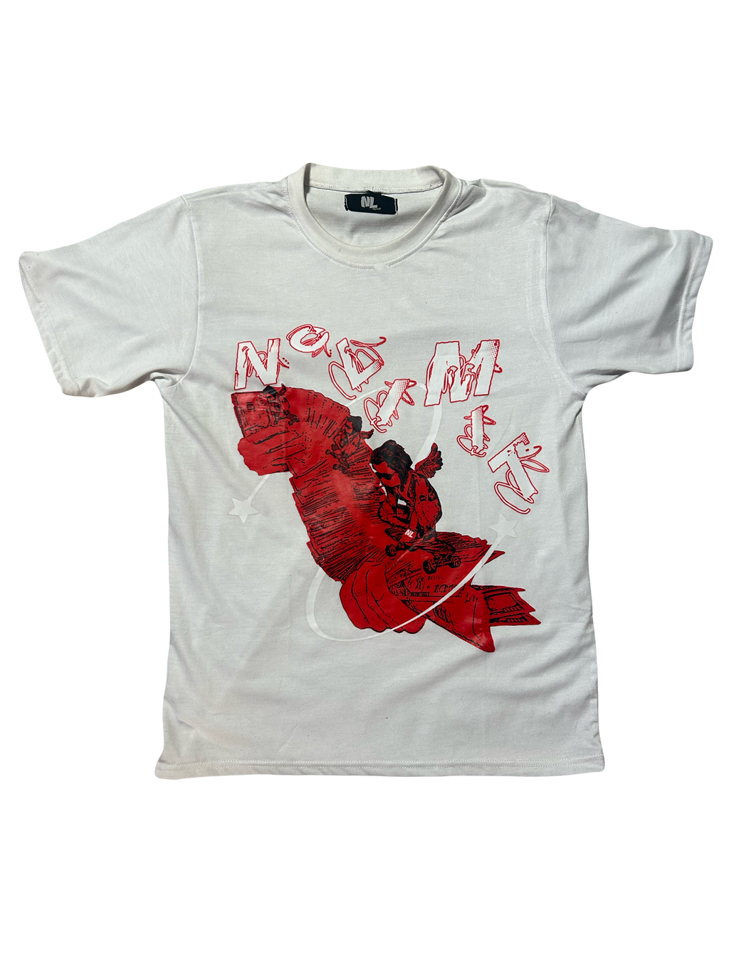 White & Red “NOLIMIT” Money Spread T-Shirt 💸
