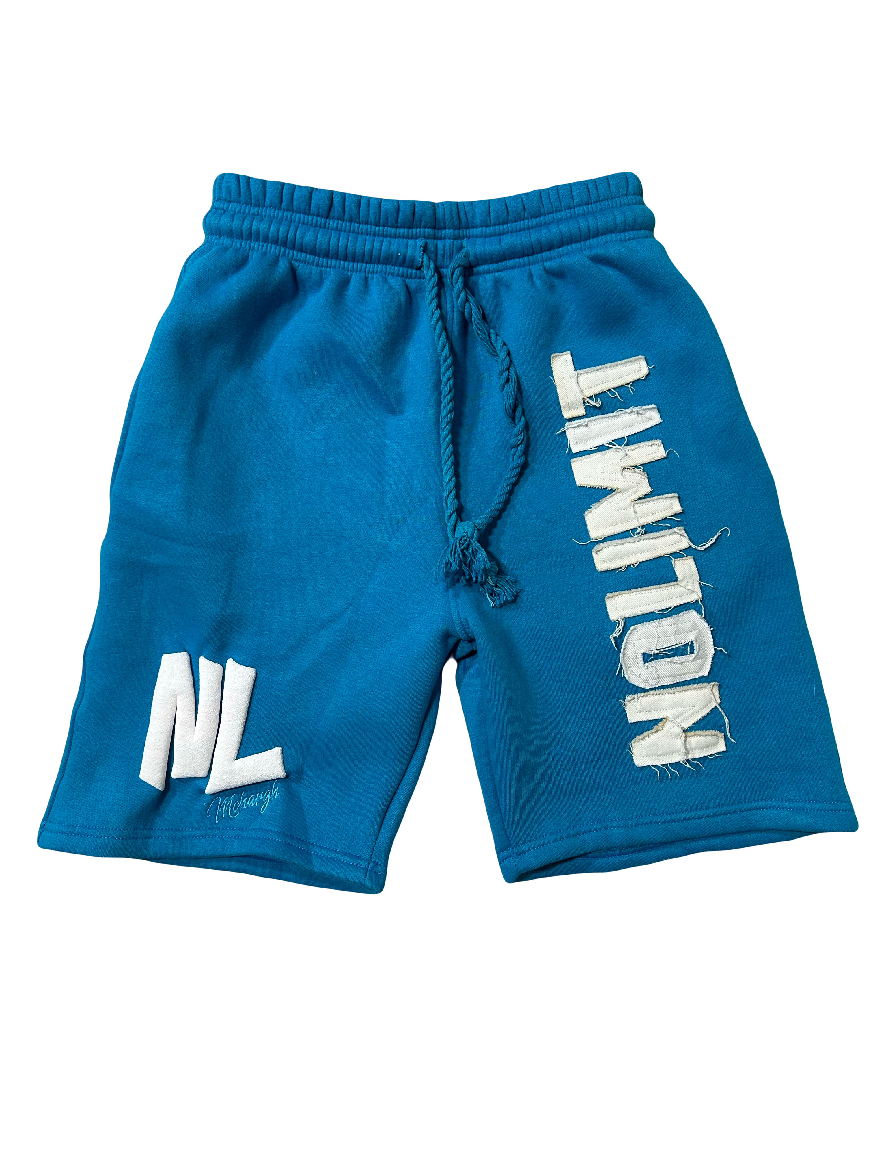 Ocean Blue "NOLIMIT" Rope String Money Spread Shorts