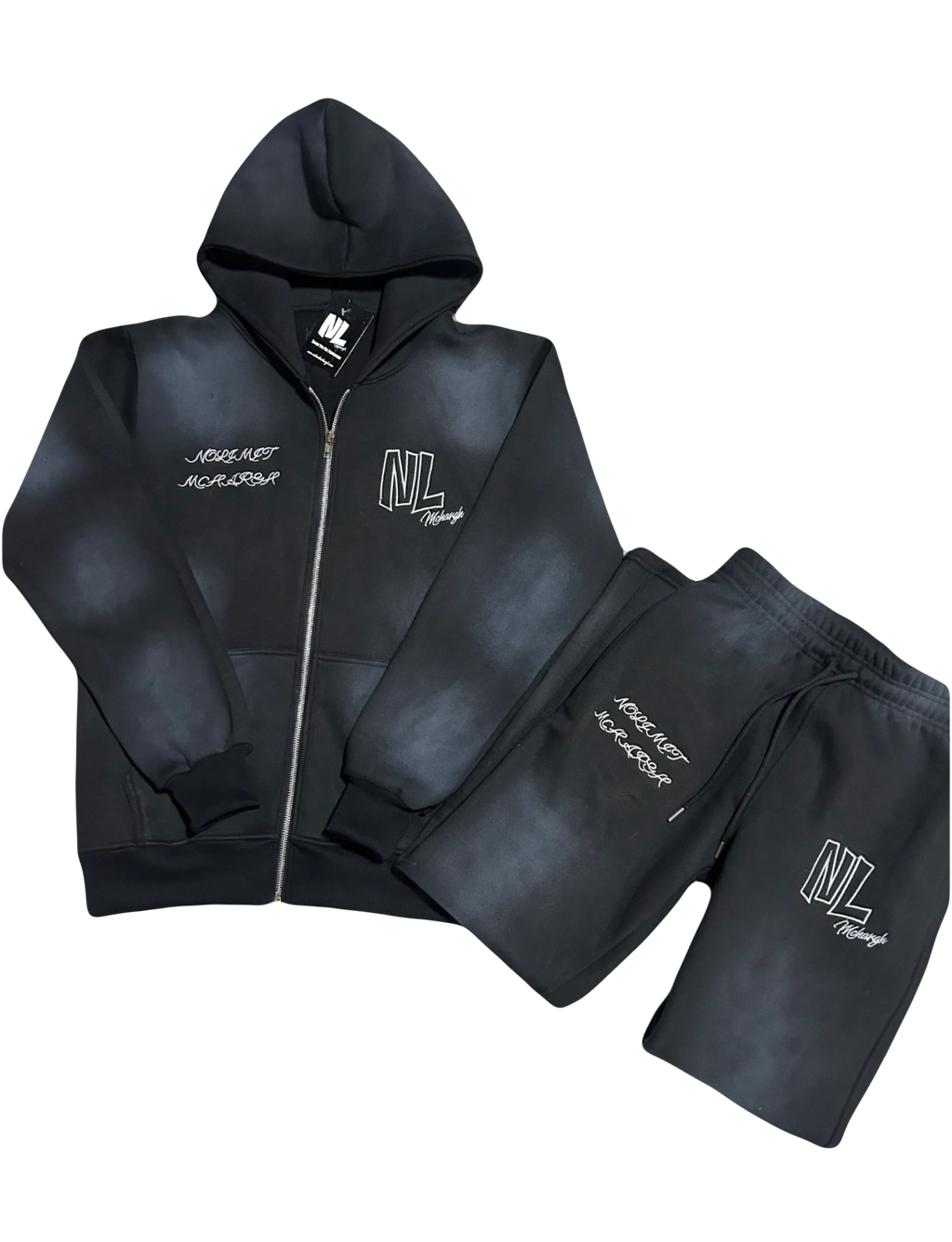 Washed Black Tracksuit Set