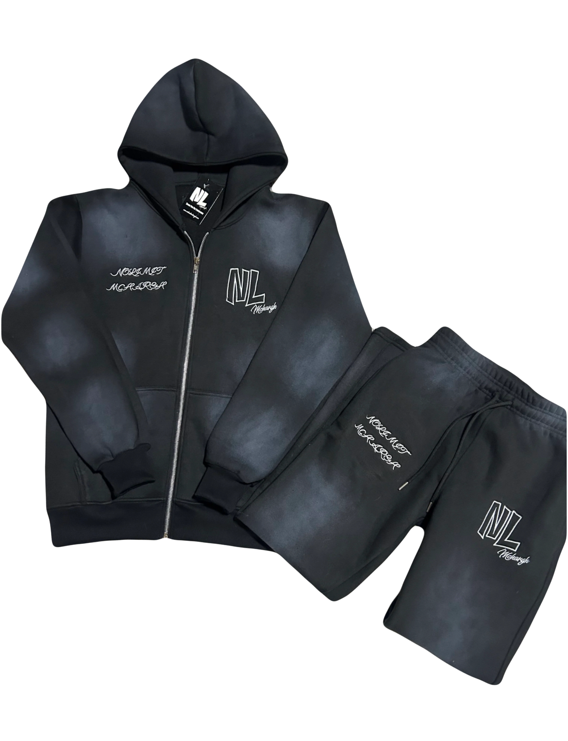 Washed Black Tracksuit Set