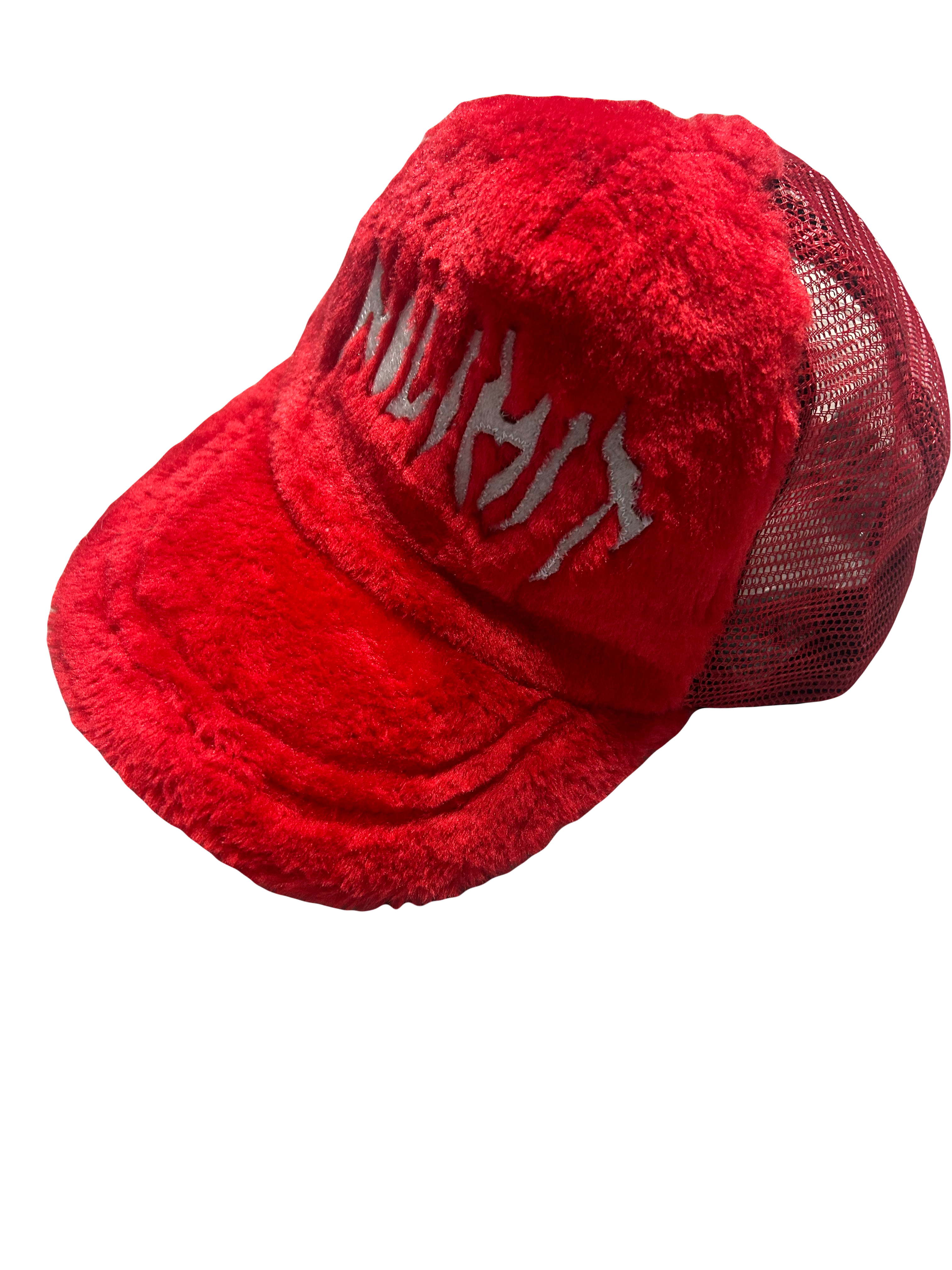 NOLIMIT Fuzzy Trucker Hat (Red)