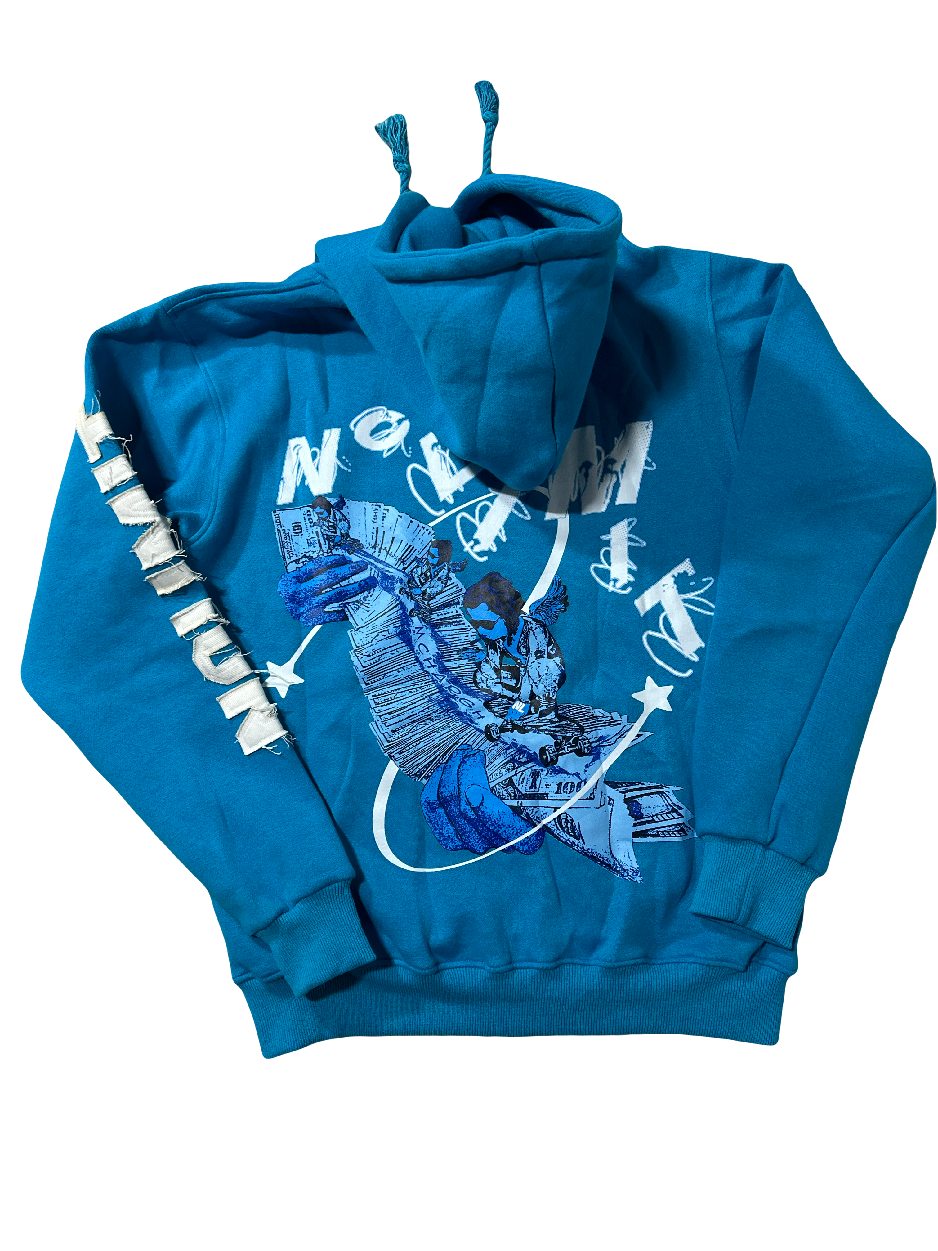 Ocean Blue "NOLIMIT" Rope String Money Spread Zip-Up
