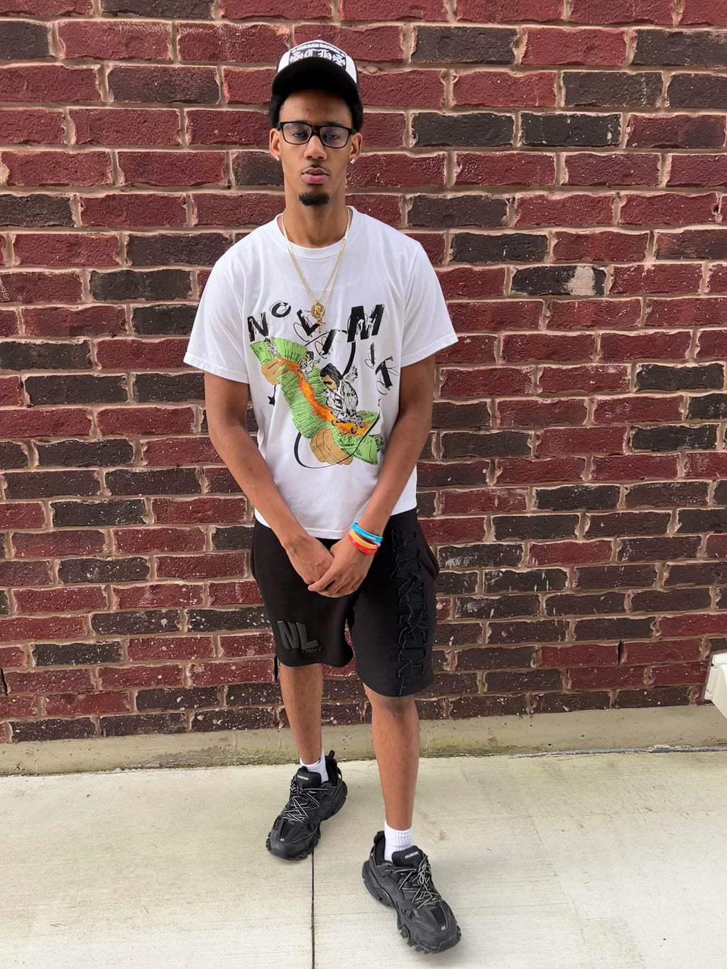 White “NOLIMIT" Money Spread T-Shirt 💸