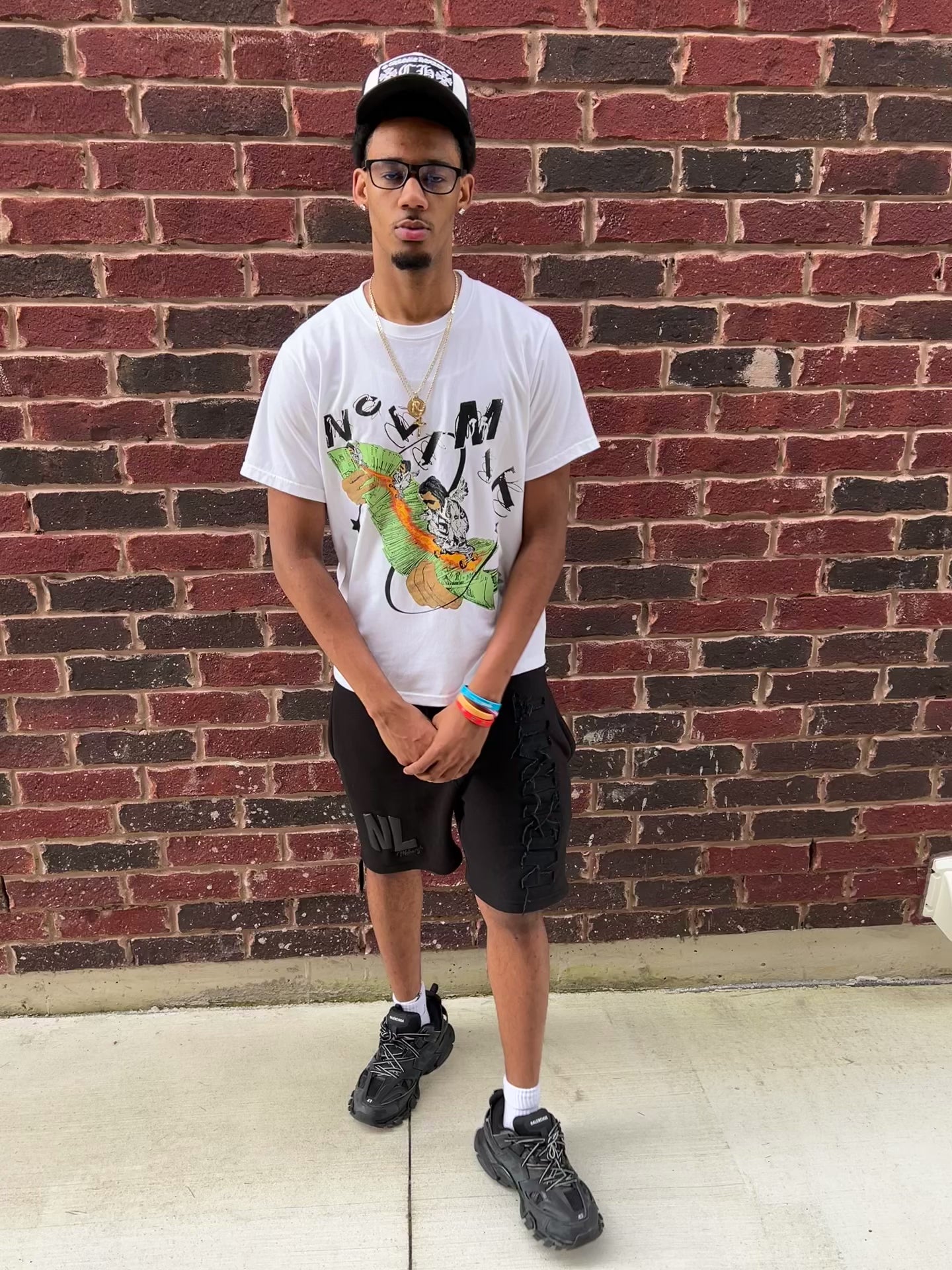 White “NOLIMIT" Money Spread T-Shirt 💸